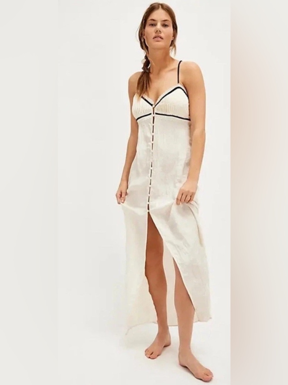 Free People Cream Maxi Dress
